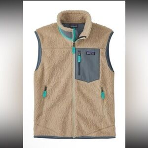 Patagonia Men's Classic Retro-X® Vest Dark Natural w/ Plume Grey size Large NWT